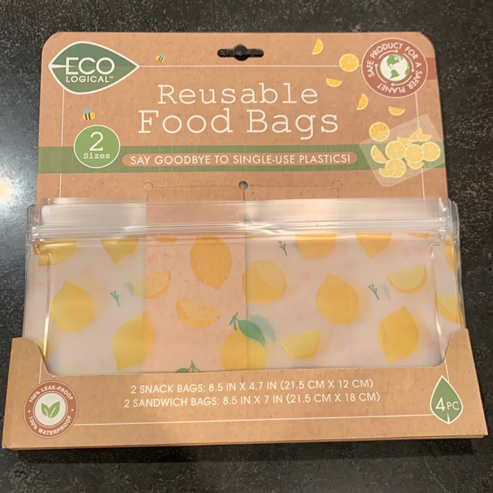 Lemon Design Eco Logical Reusable Food Bags